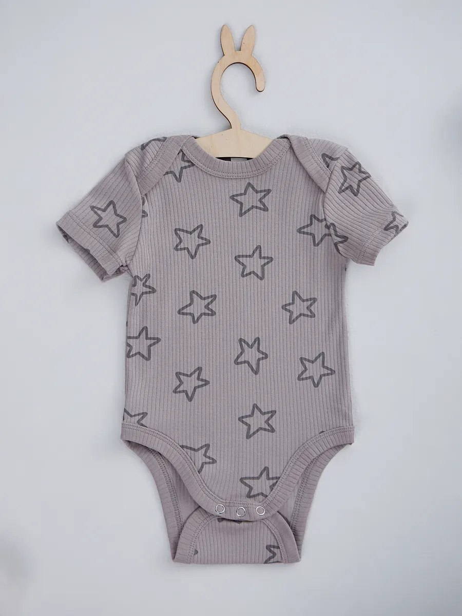 Боди 2 шт Mark Formelle (Марк Формэль) 13015-2/абрикосовый щербет +звездочки на сером - фото 13