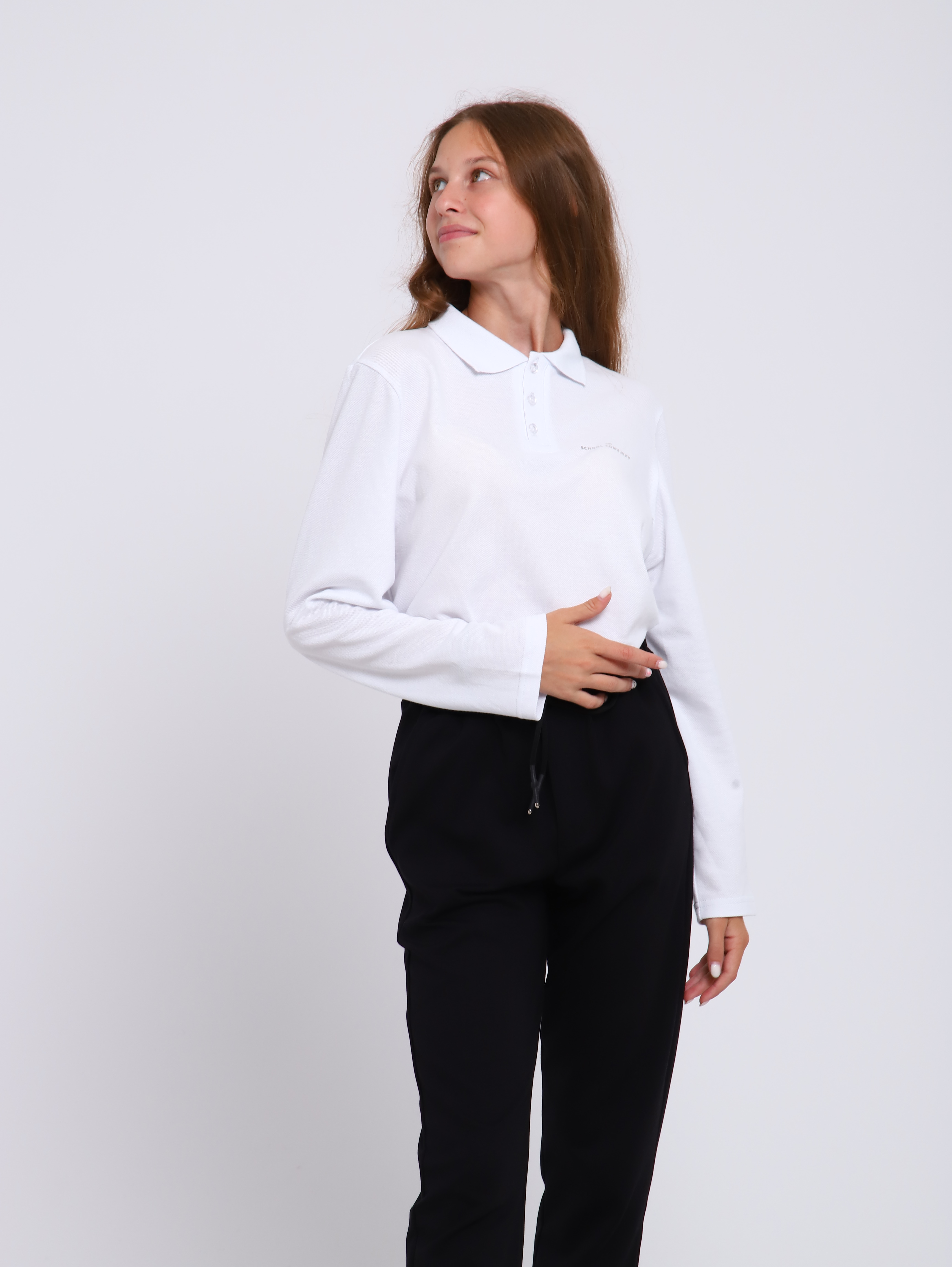 Поло ЛАДОШКИ Рубашка Василий белый - фото 14