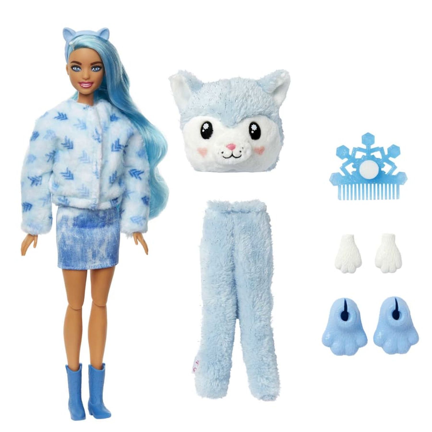 Кукла модельная Barbie Cutie Reveal Хаски HJL63 - фото 3