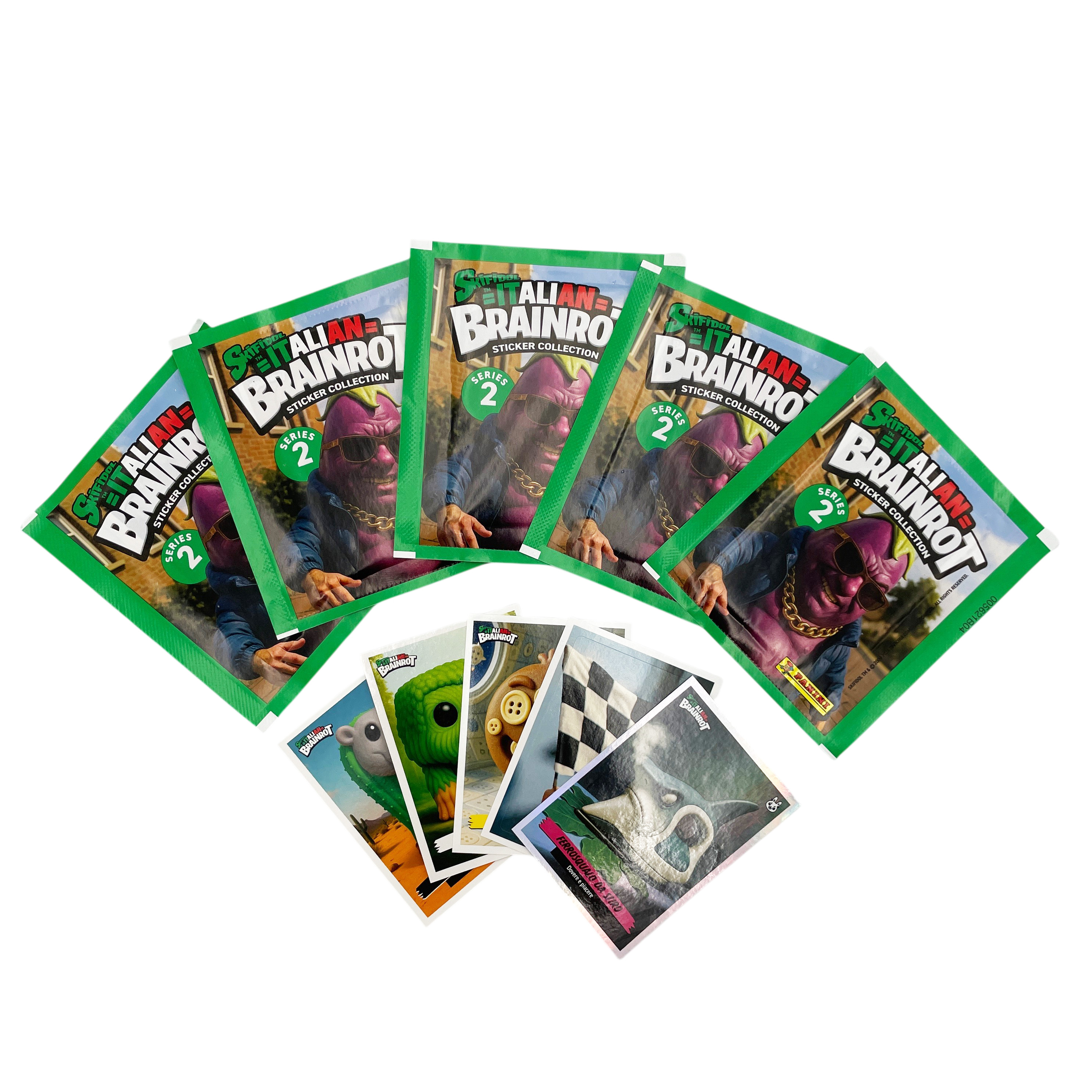 Наклейки Panini Skifidol Brainrot Italy 2026 12 шт. - фото 10