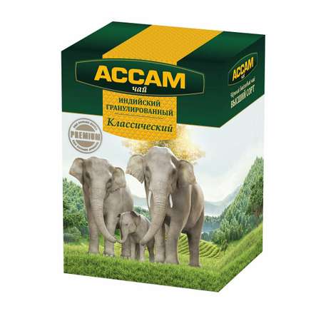 Чай листовой Ассам черный индийский гранулированный Ассам Классический Premium 500 гр