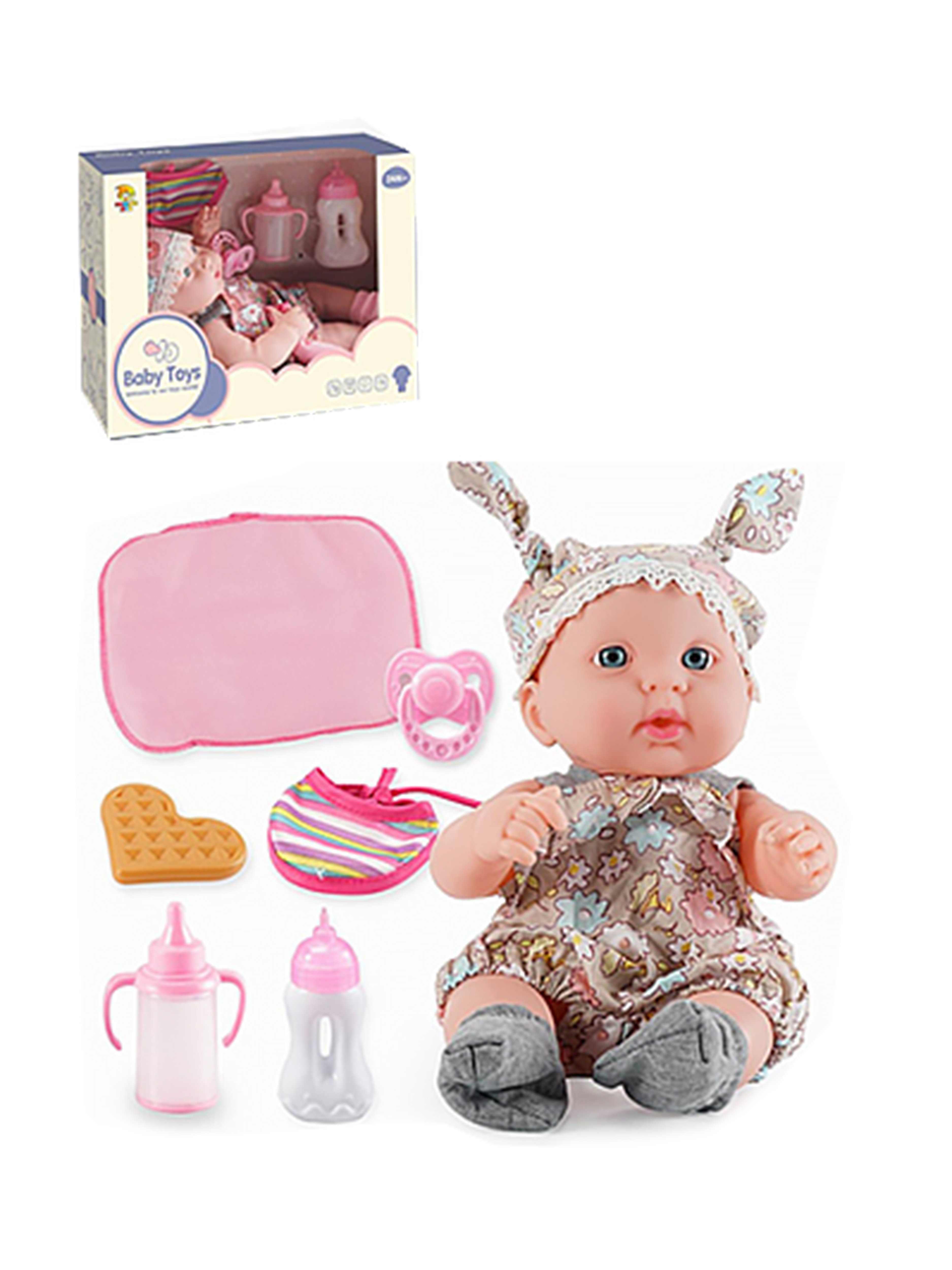 Кукла пупс Наша Игрушка Милый малыш высота 30 см 656224 - фото 2