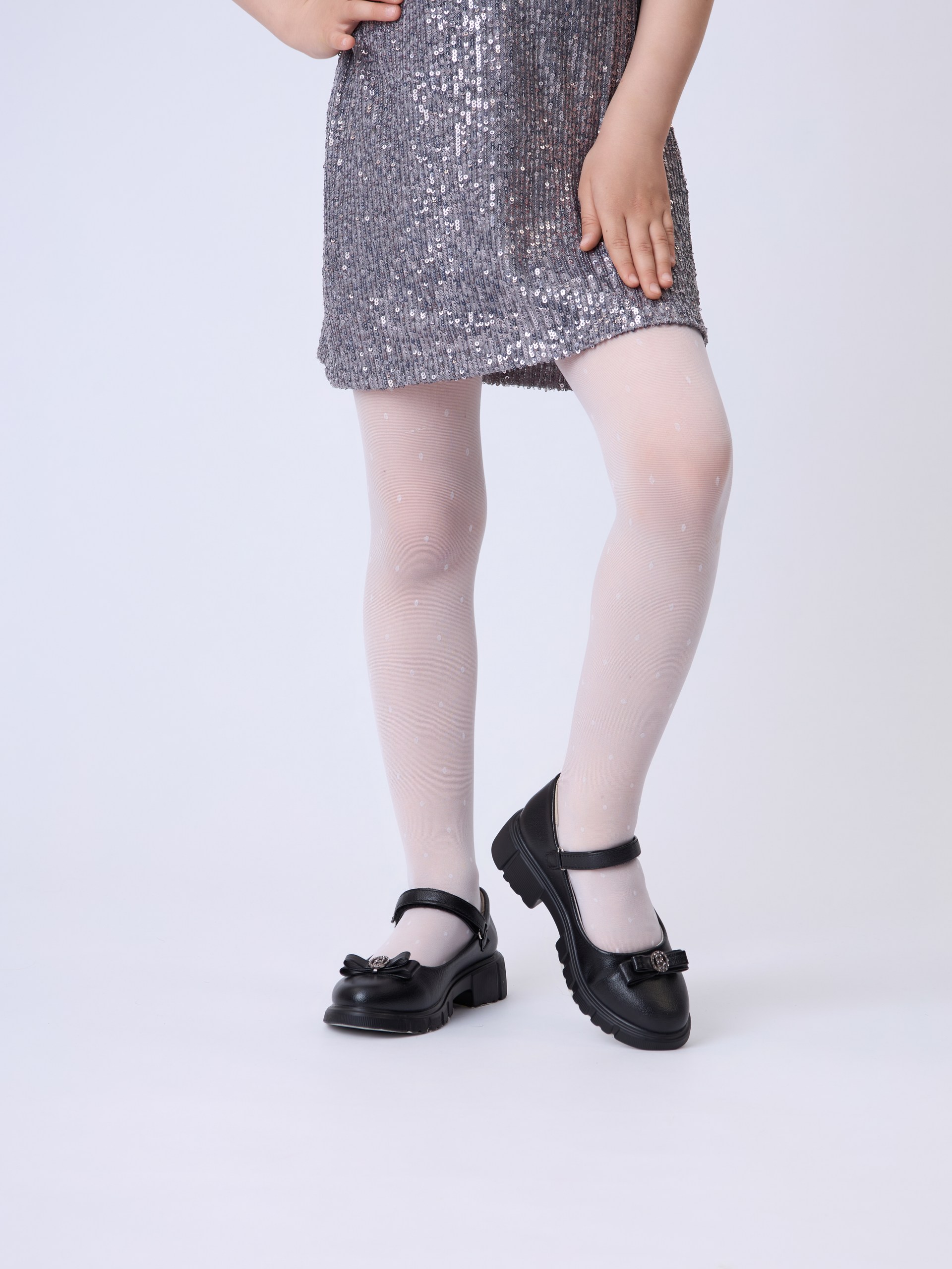 Колготки ALEX YVN KT-dots-40D-1-white - фото 2