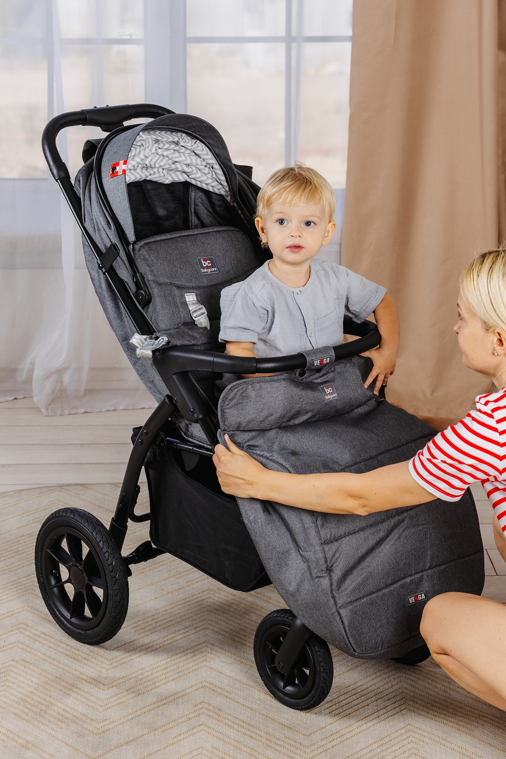 Коляска прогулочная BabyCare Venga серый - фото 17