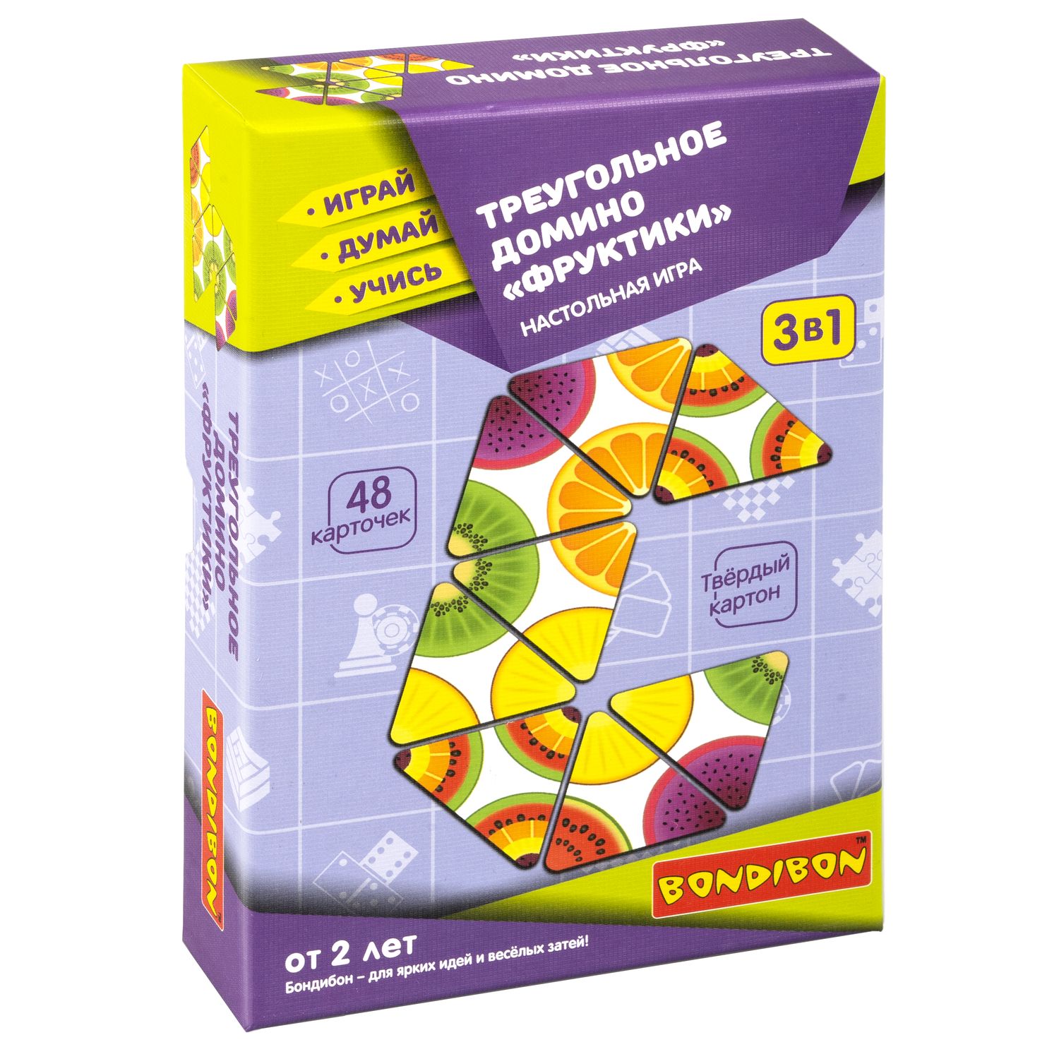 Настольная игра Bondibon домино для малышей Фруктики - фото 3