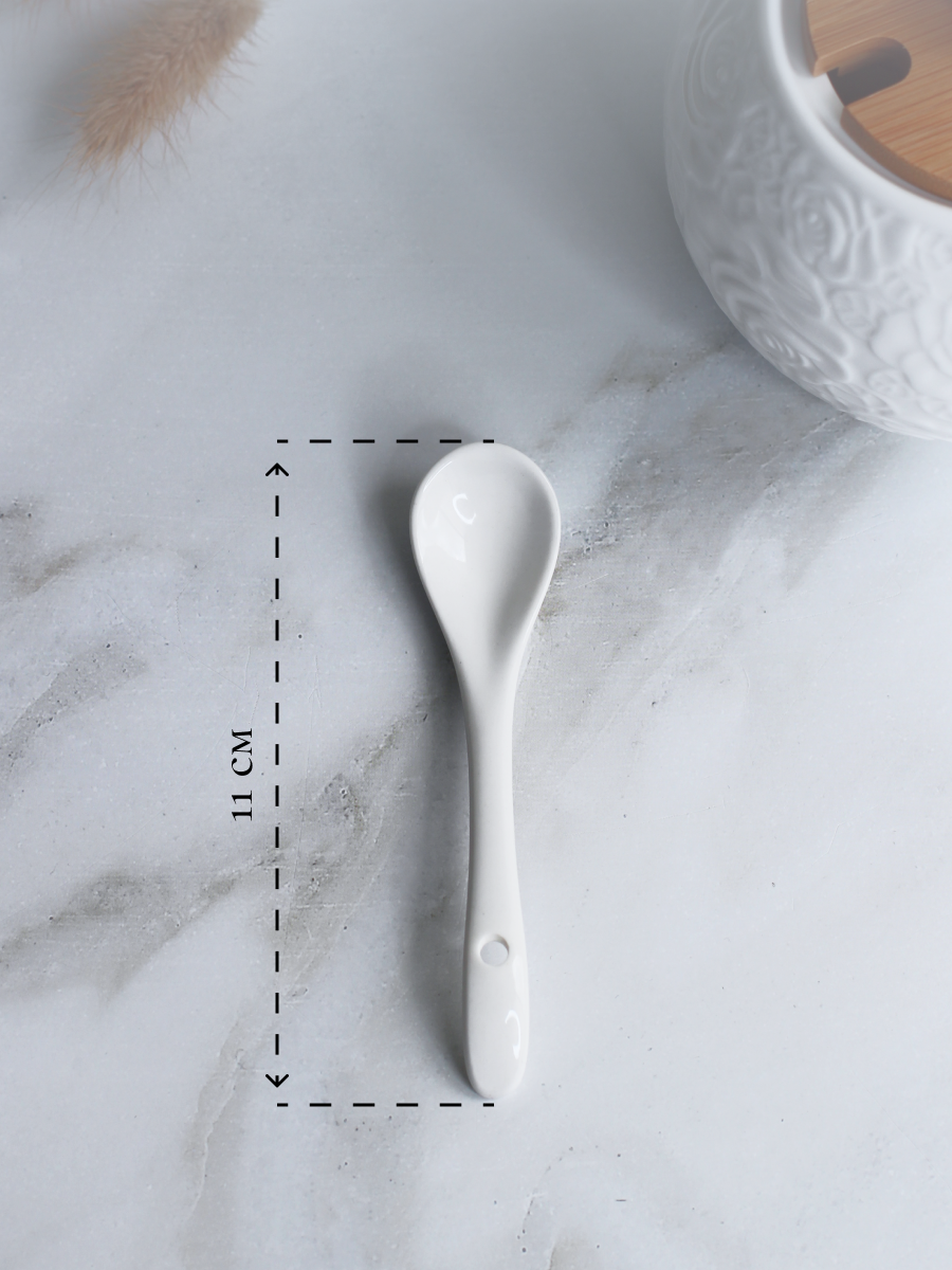 Сахарница Balsford Фарфоровая белая с ложечкой 250 мл - фото 4