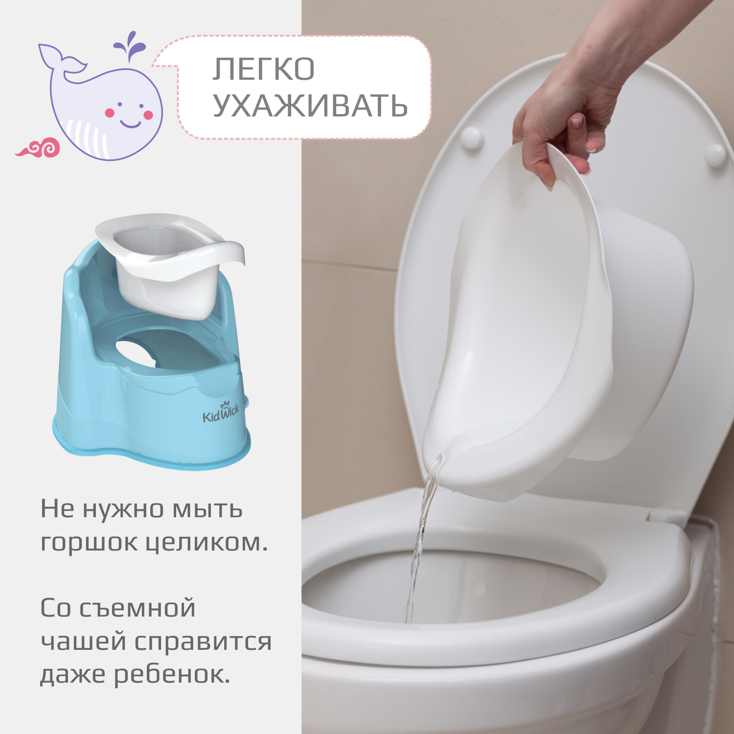 Горшок KidWick Королевский голубой - фото 4