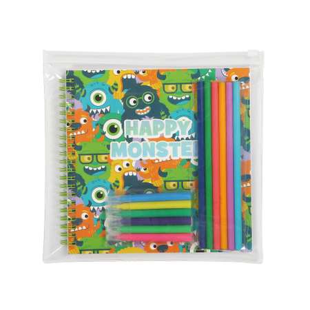 Набор канцелярский Johnshen Monsters 13предметов MF992768