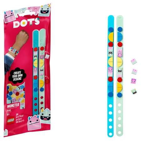Конструктор LEGO DOTS Браслет Монстры блочный