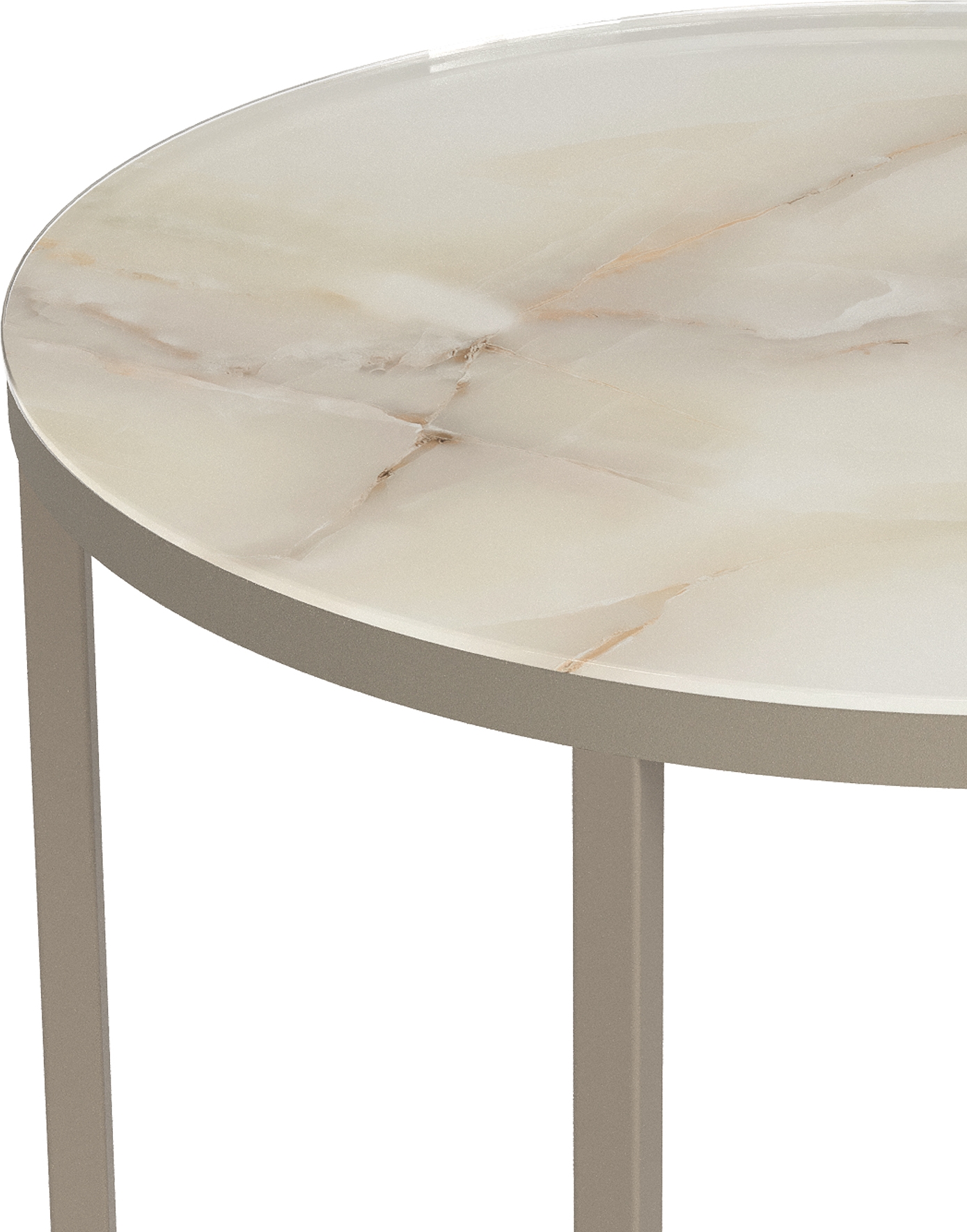 Стол журнальный КАЛИФОРНИЯ МЕБЕЛЬ Остин УФ бежевый оникс - фото 4