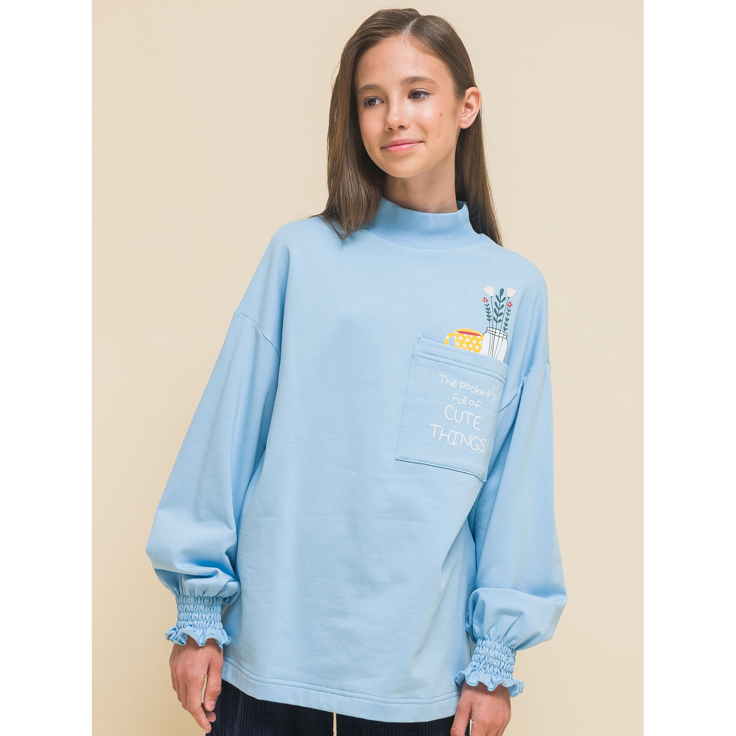 Свитшот Pelican GFNS3337U/Голубой - фото 1