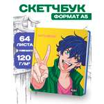 Скетчбук Проф-Пресс Аниме Краш А4 64 лист. 1 шт.