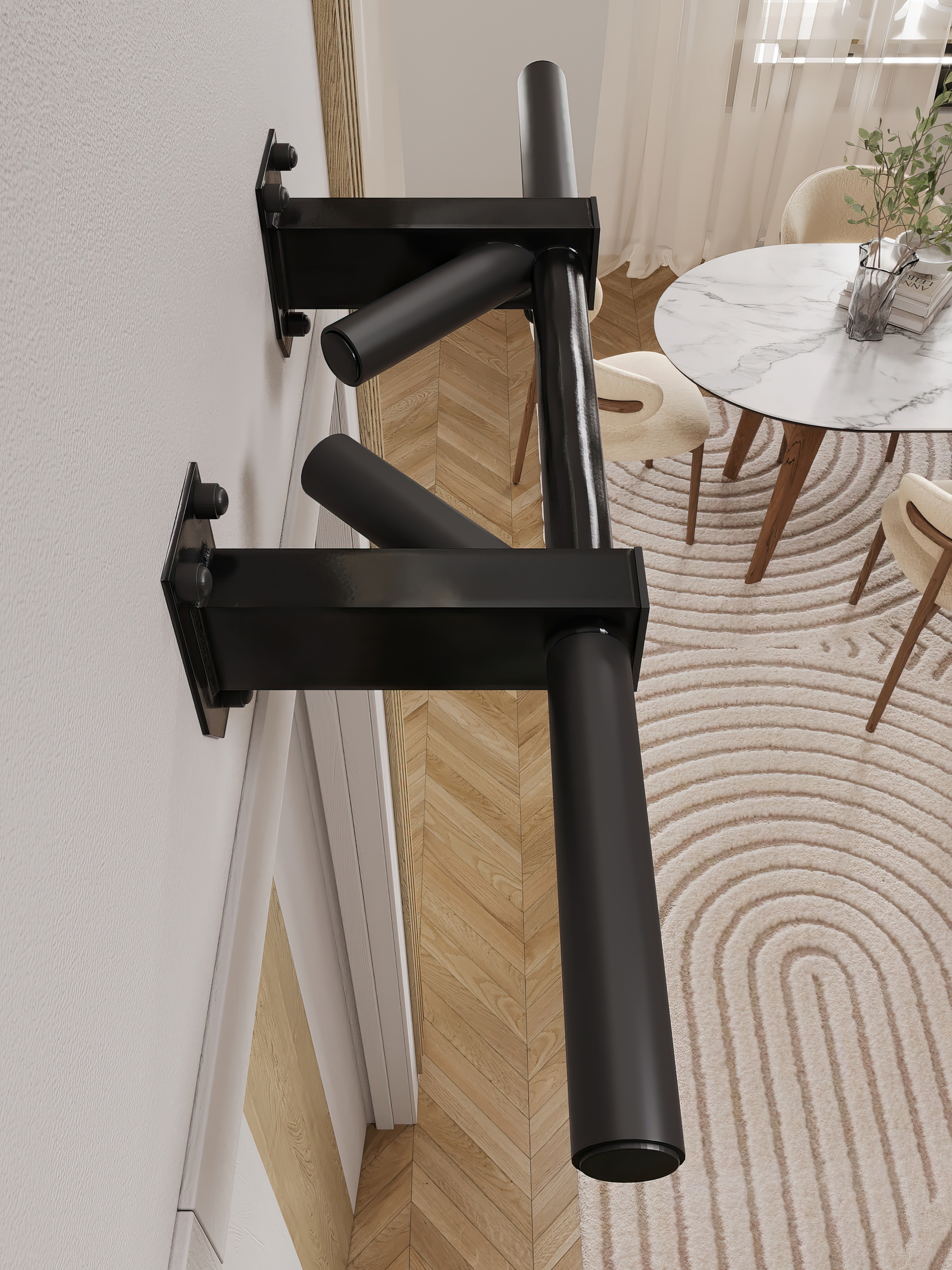 Турник наддверный "Бизон" PRO - прорезиненное покрытие - фото 11