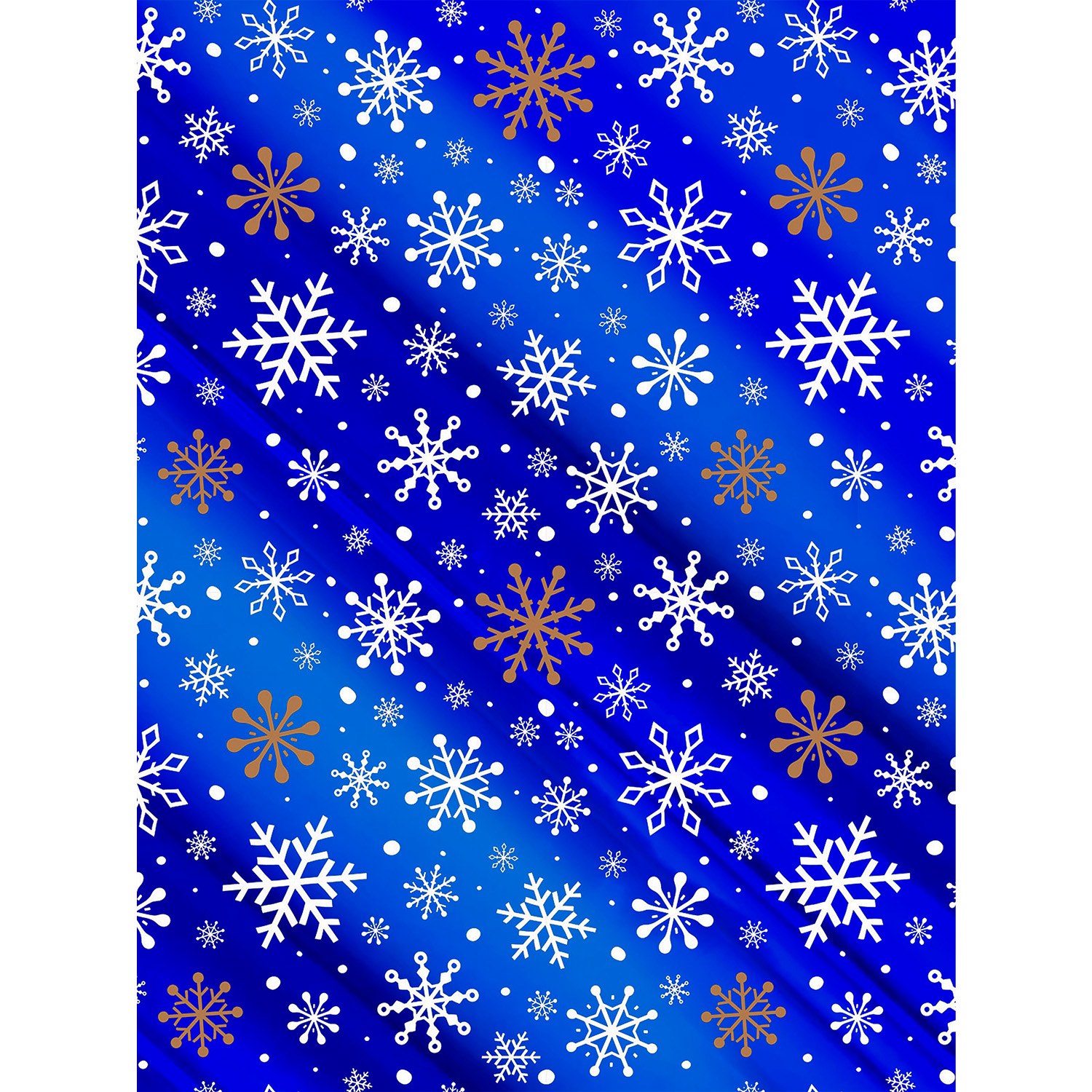 Бумага оберточная новогодняя Феникс Презент Русская зима немелованная 100*70см - фото 1