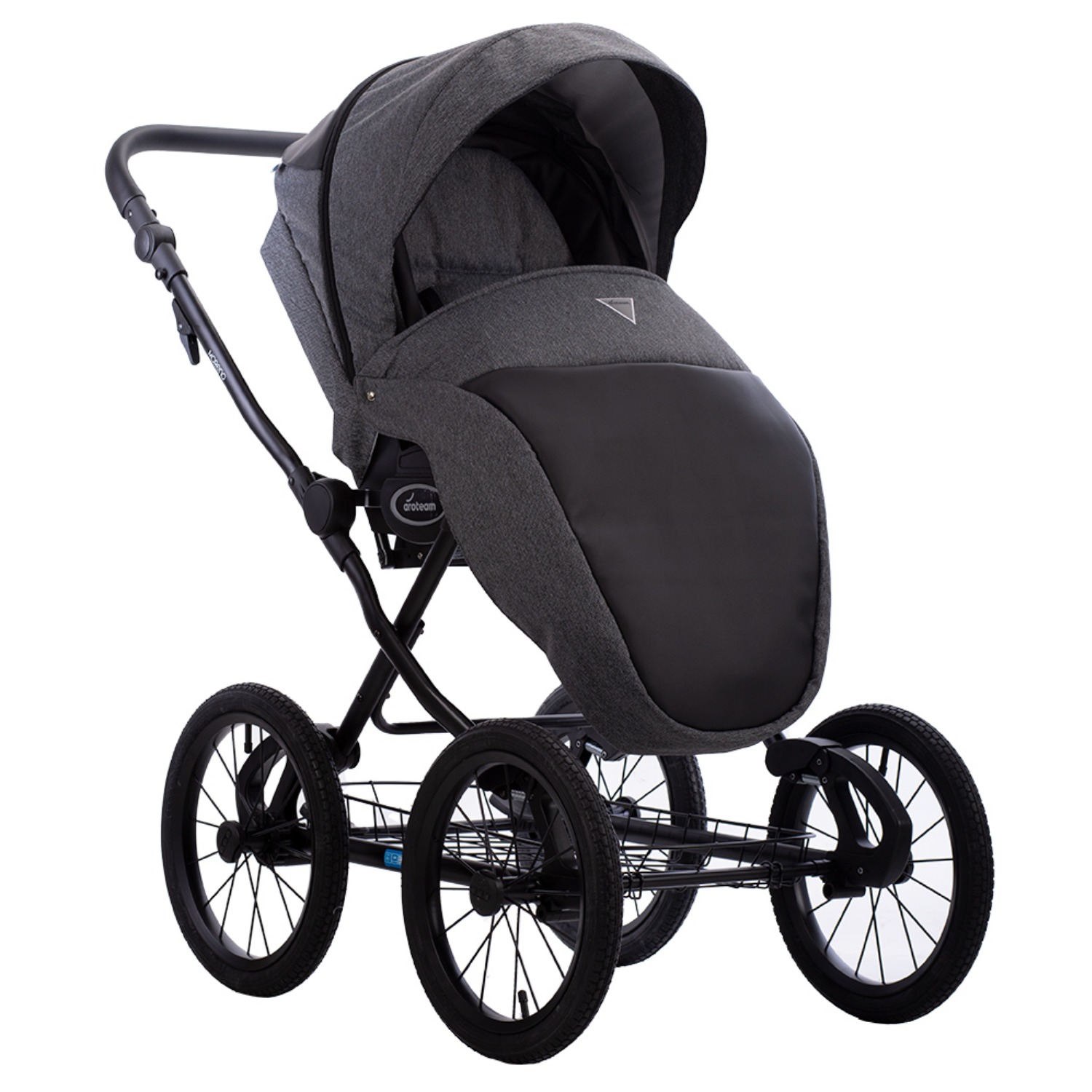 Коляска 2в1 Aroteam Moreno SL 05 черный - фото 4