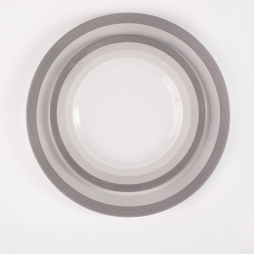 Сервиз столовый Zarin Porcelain Industries на 6 персон Italia F Silver Liner 28 предметов - фото 4