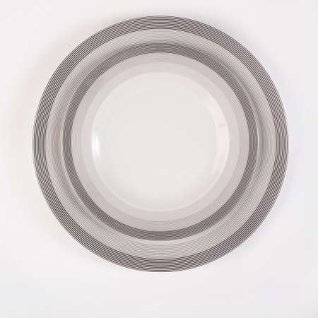 Сервиз столовый Zarin Porcelain Industries на 6 персон Italia F Silver Liner 28 предметов