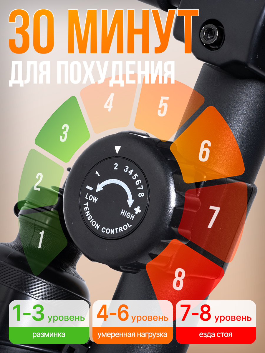 Велотренажер магнитный Fitronix Silver Spirit - фото 2