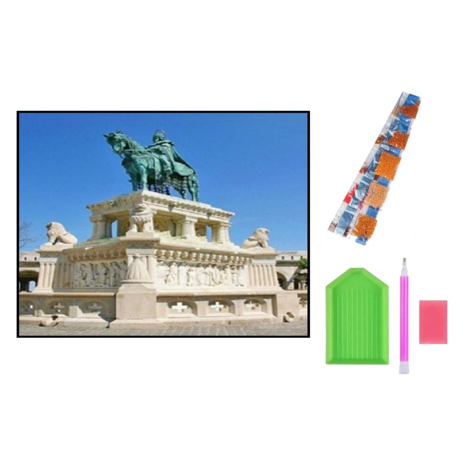 Алмазная мозаика Seichi Конная статуя - фото 3