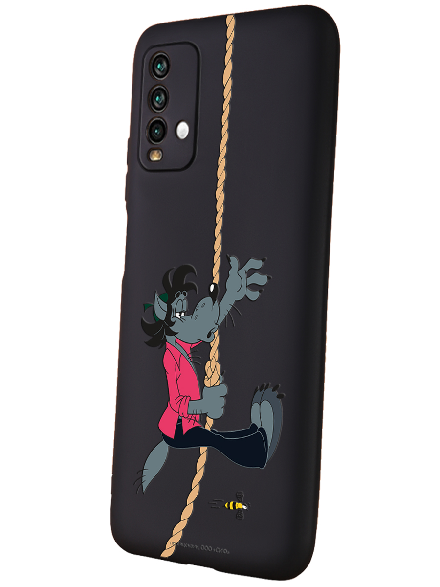 Силиконовый чехол Mcover для смартфона Xiaomi Redmi 9T Союзмультфильм Полет волка - фото 1