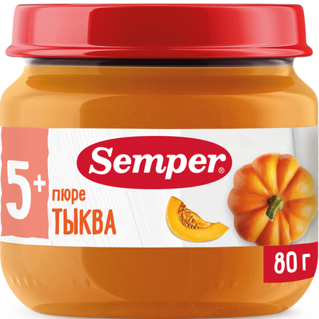 Пюре Semper Тыква с 5 мес 80 г