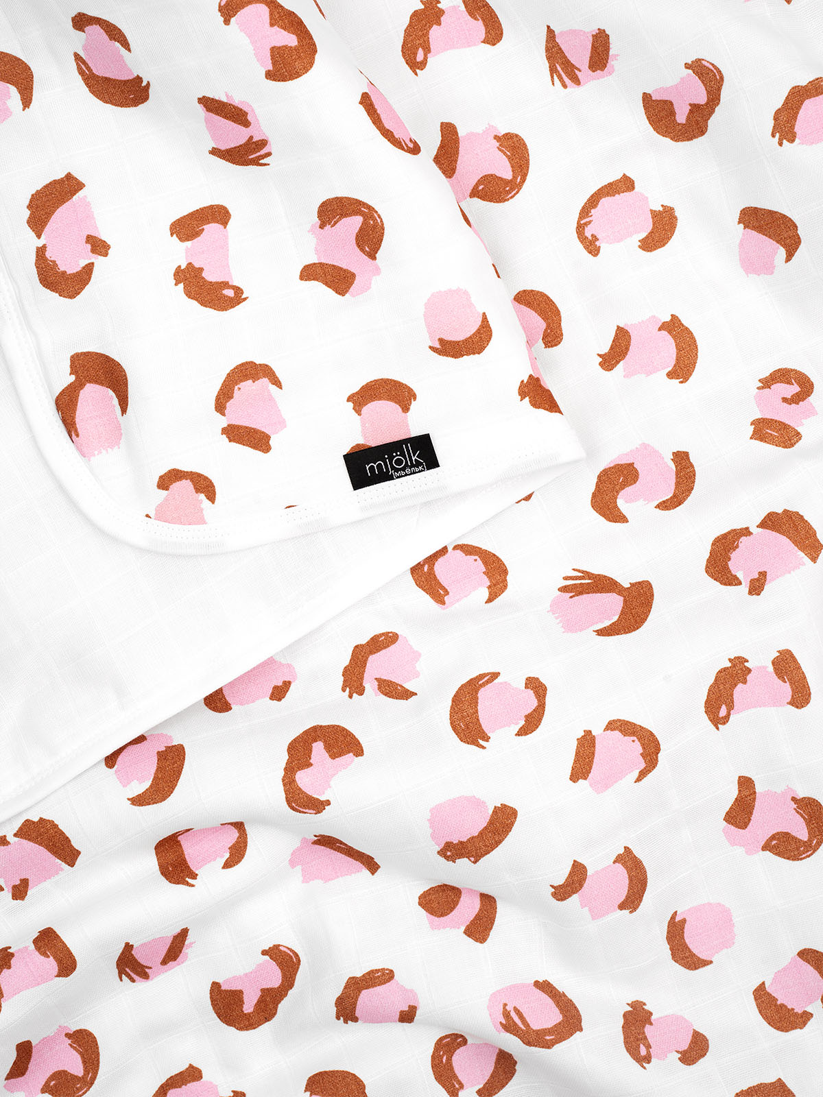 Одеяло Mjolk Леопард 75 x 100 см муслин - фото 3