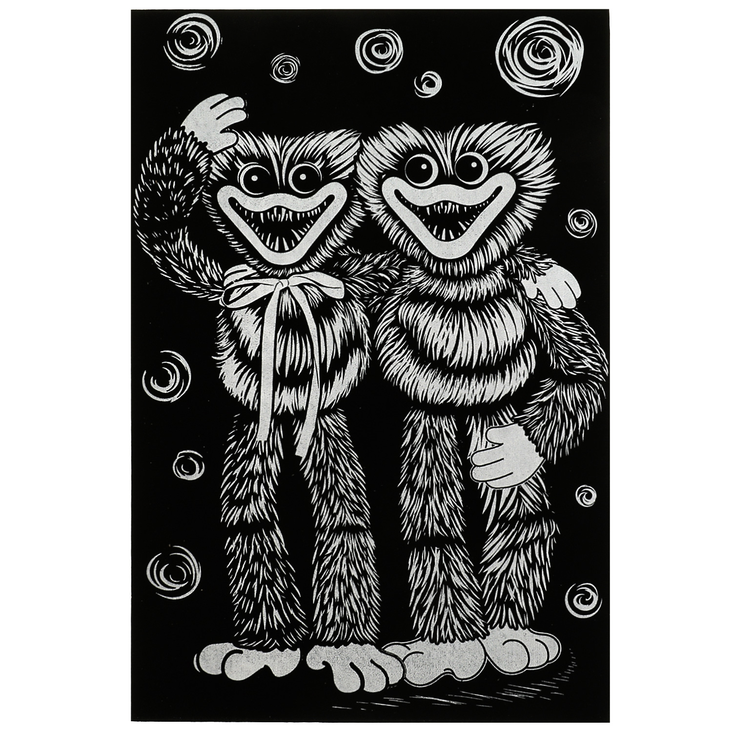 Гравюра Multiart Монстры-зубастики - фото 2