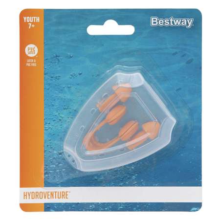 Набор для плавания Bestway беруши и зажим для носа силиконовые многоразовые