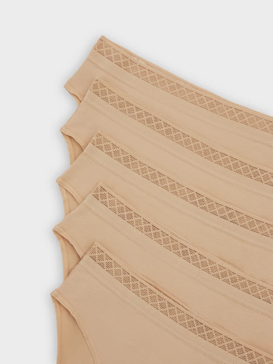 Трусы 5 шт Mark Formelle (Марк Формэль) 412402-5/бежевый 1 - фото 9