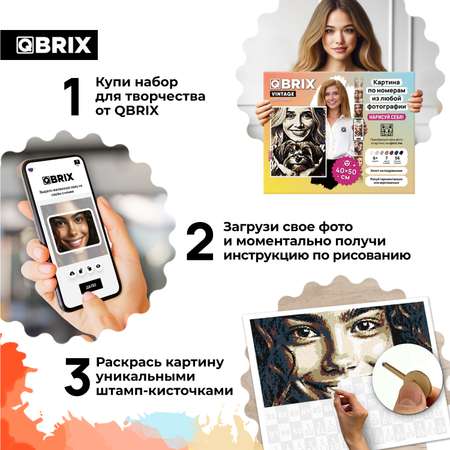 Картина по номерам QBRIX Vintage