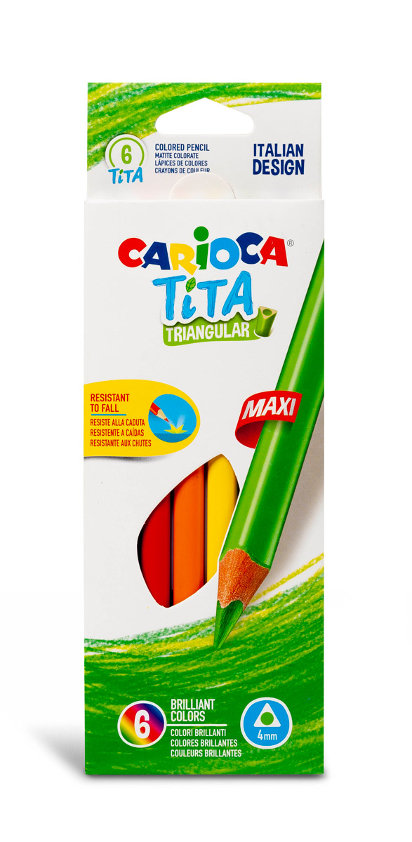 Карандаши цветные CARIOCA 6 шт. - фото 1