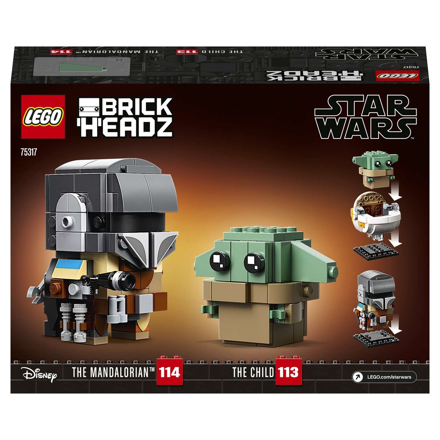 Конструктор LEGO Star Wars Мандалорец и малыш блочный - фото 3
