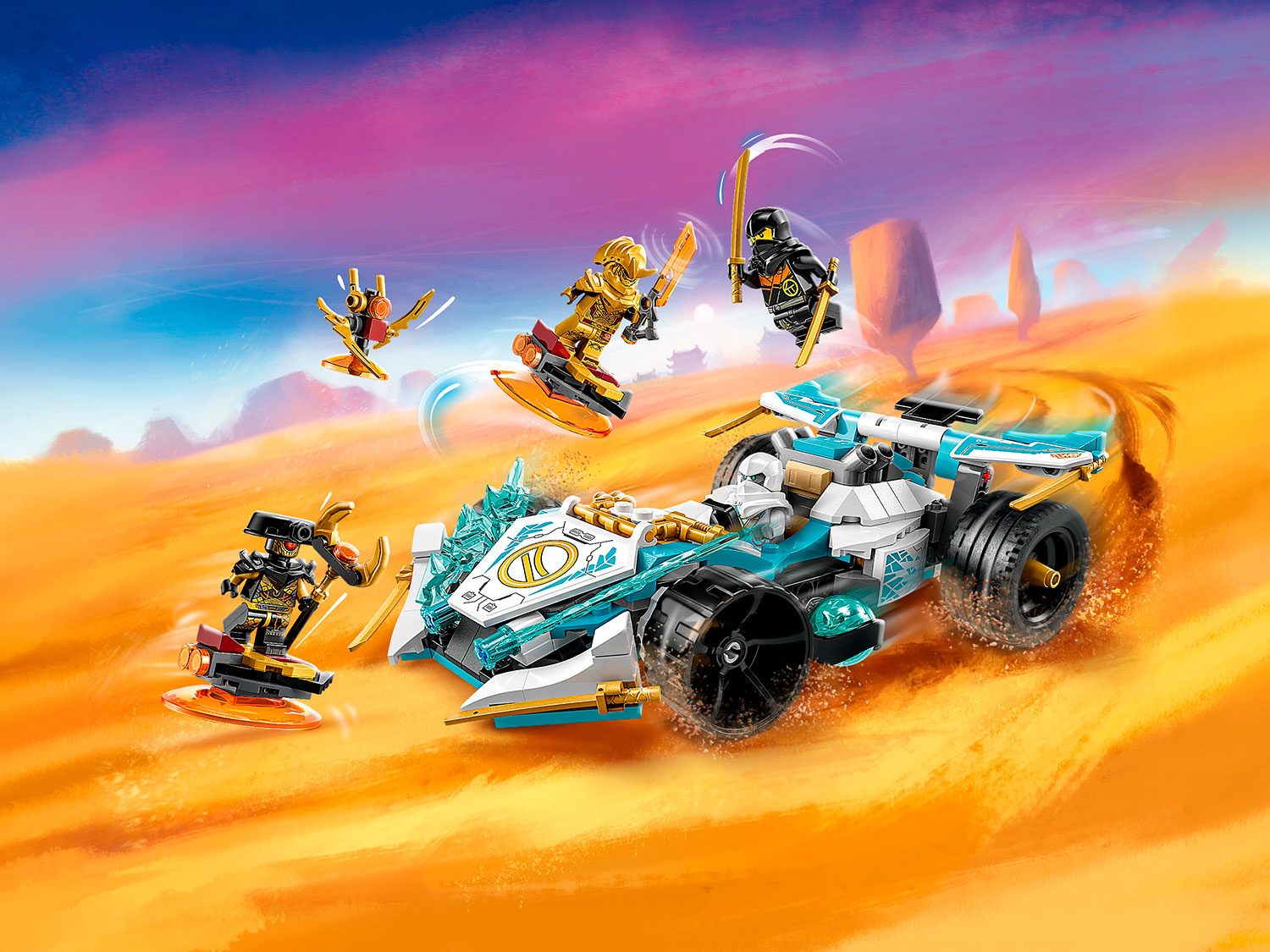 Конструктор LEGO NINJAGO Сила дракона Зейна: автомобиль 307 дет. - фото 2