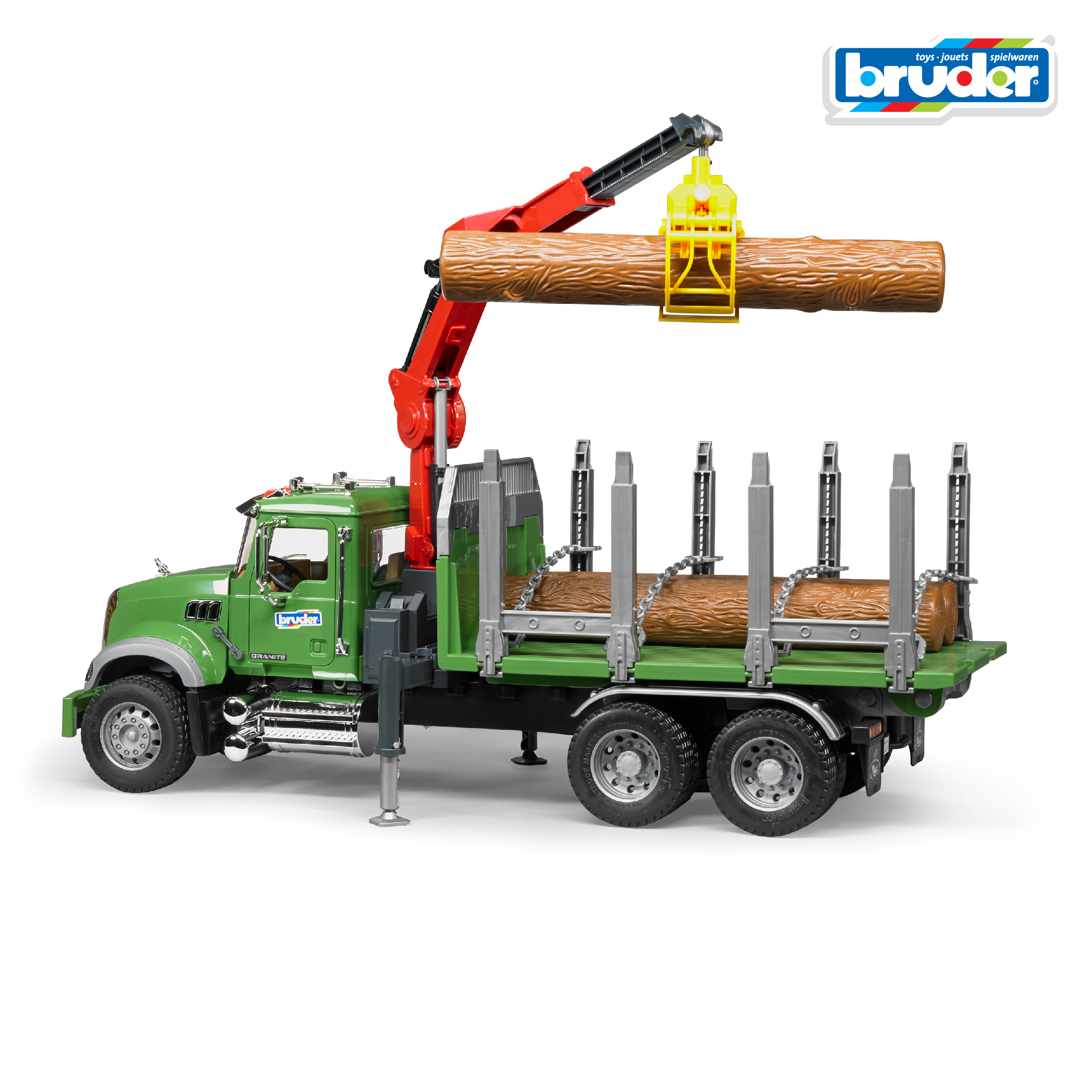 Грузовик Bruder MACK с портативным краном 1:16 02-824 - фото 4