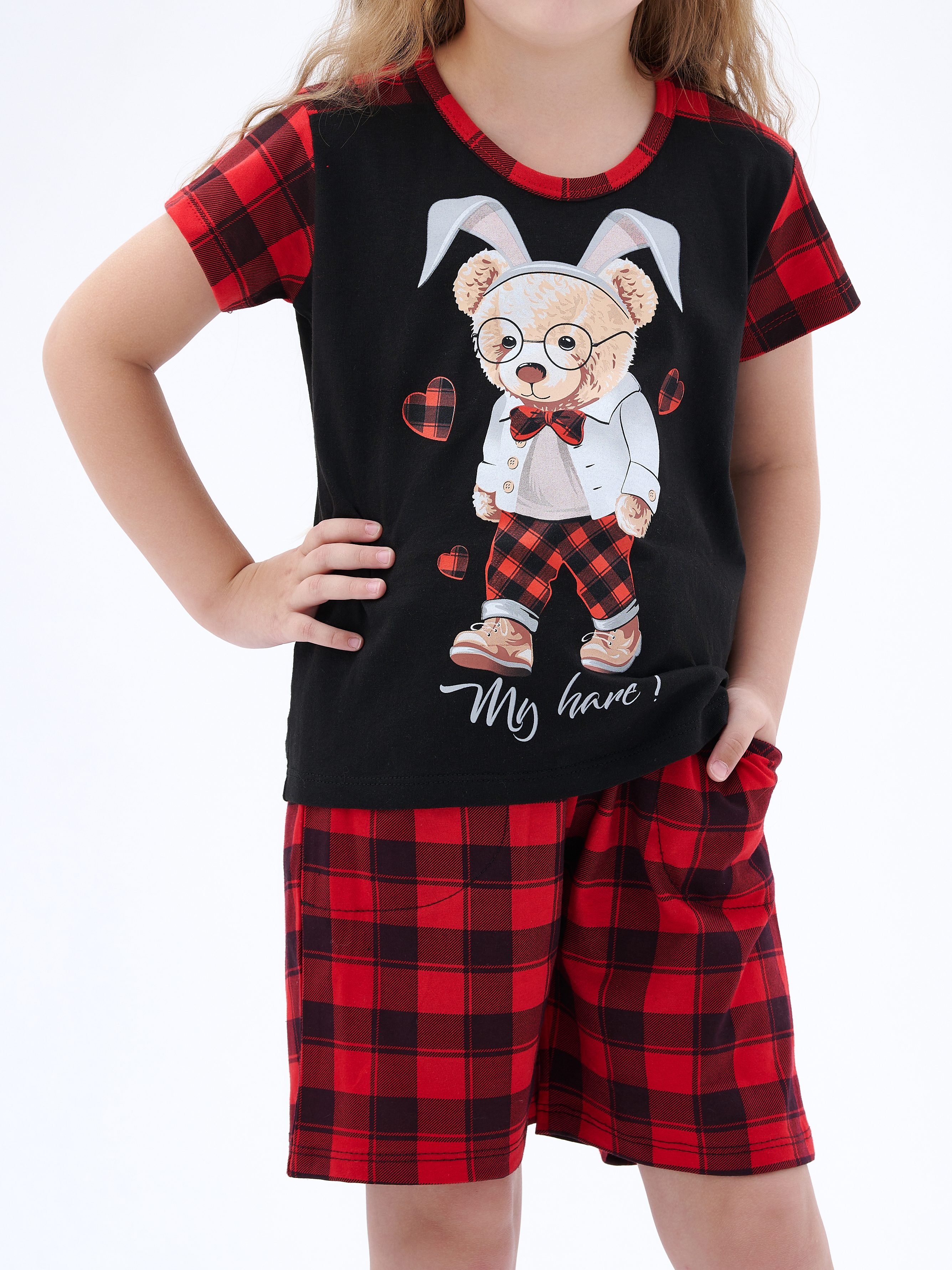 Пижама КрутышОк Т-030 черный, красный - фото 8
