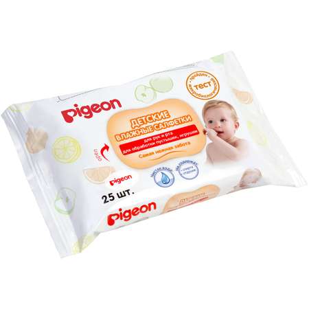 Влажные салфетки Pigeon 25 шт.