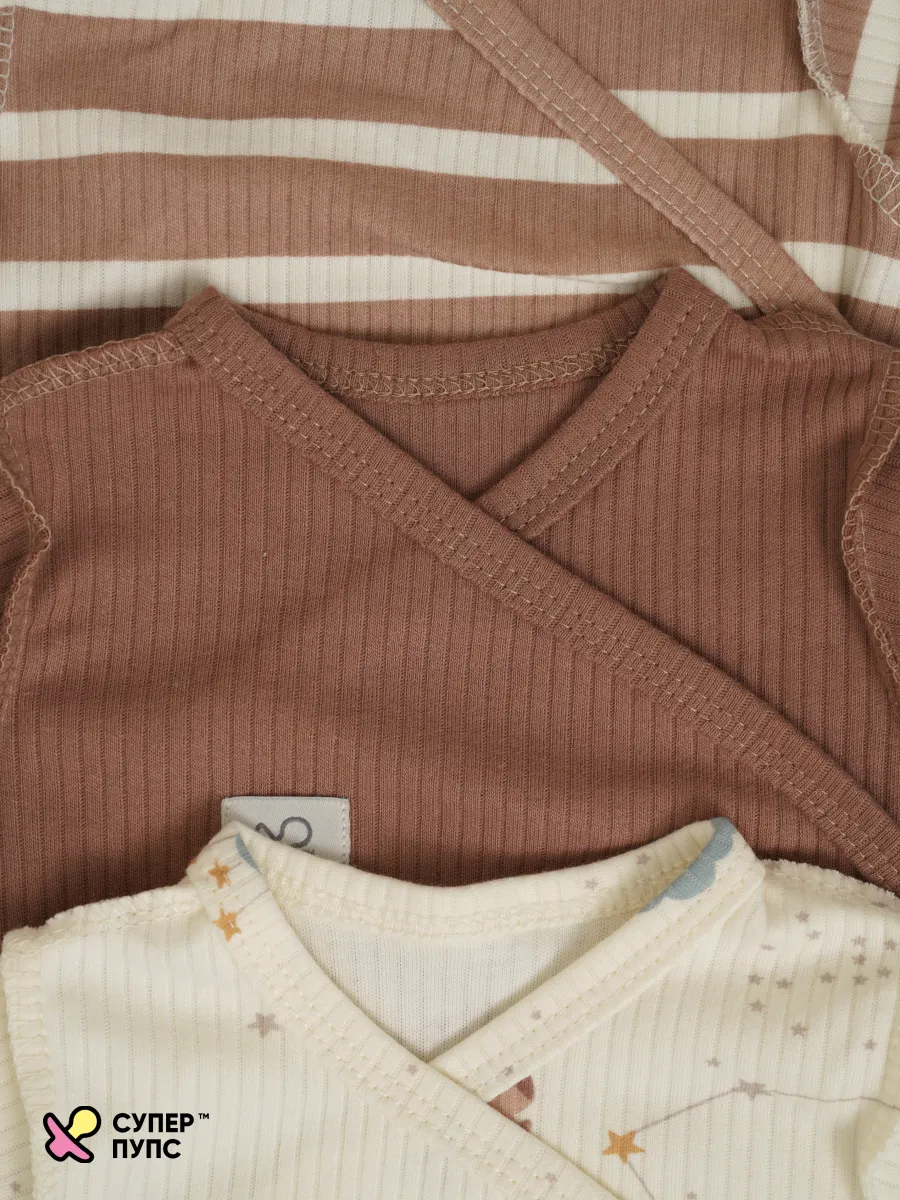 Боди 3 шт Супер Пупс нбр/3пр/бд/зап/таупкапибары - фото 16