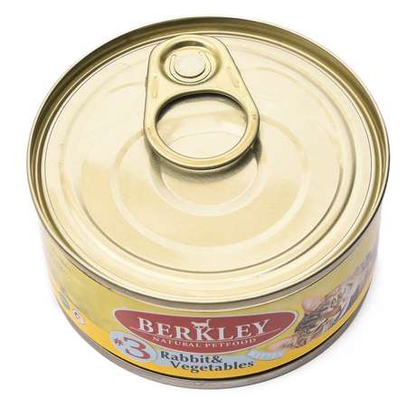 Корм влажный для котят Berkley 100г №3 кролик с овощами консервированный