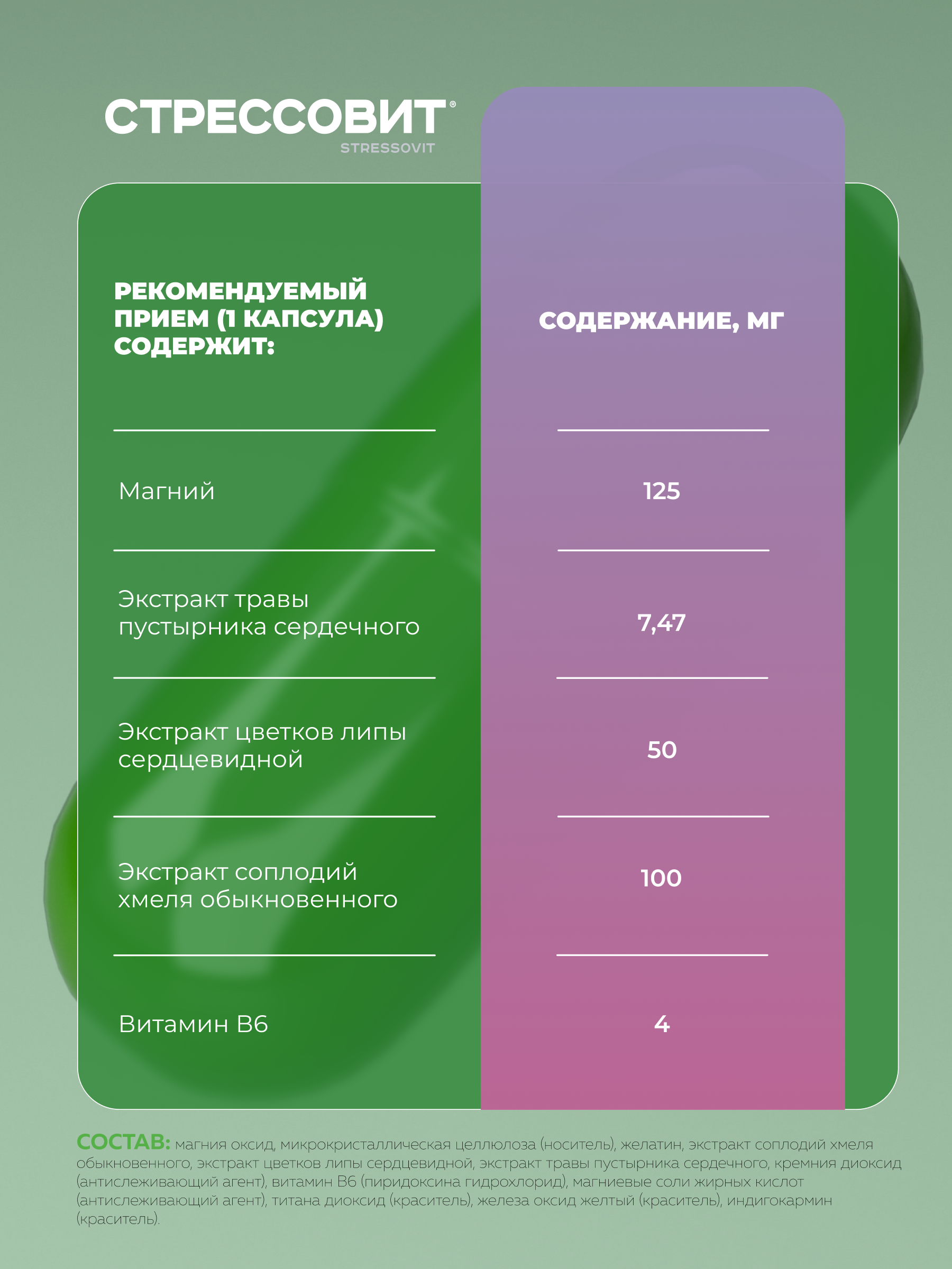 БАД Стрессовит Н 60 капсул - фото 5