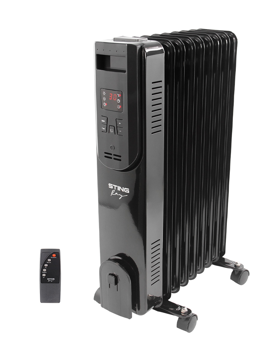 Обогреватель конвектор масляный радиатор STINGray ST-OH1001A черный жемчуг - фото 2