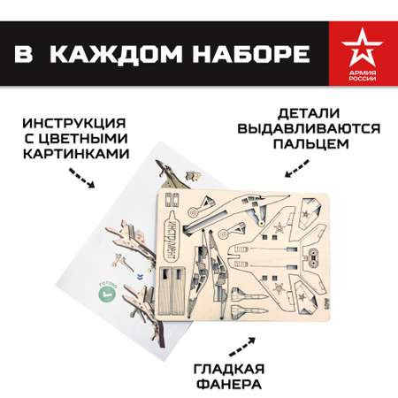 Конструктор Армия России Истребитель деревянный