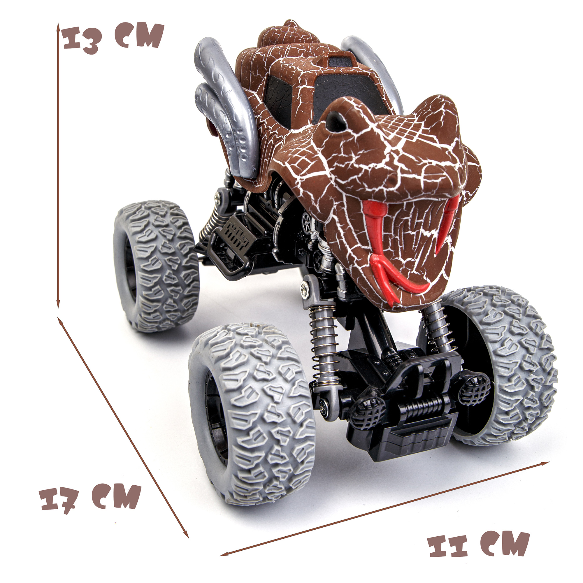 Автомобиль BAZUMI Jeep Монстр трак KLX500-414A/коричневый - фото 2