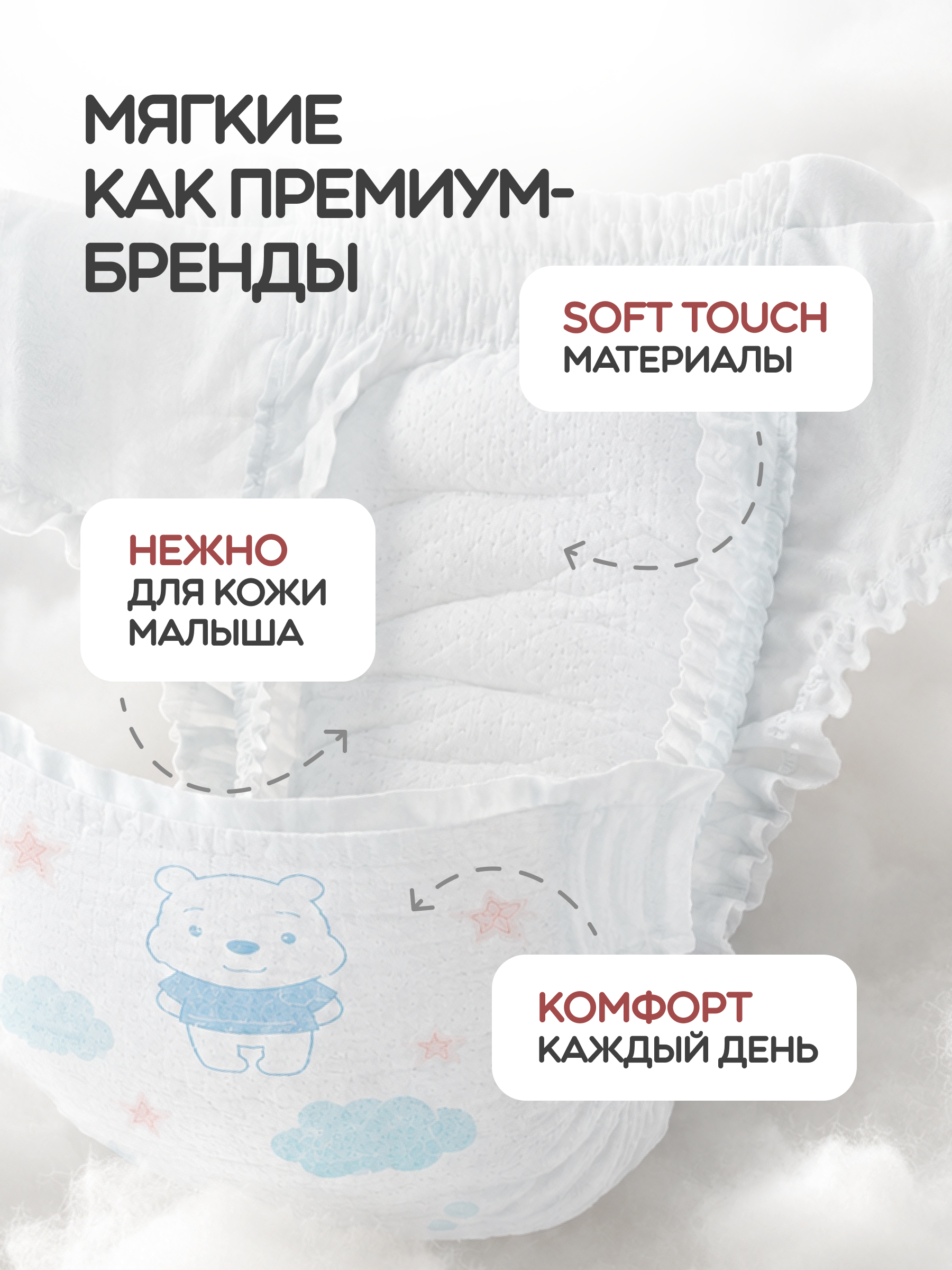 Трусики CUDDIES Premium Care 5 (12-17 кг) 46 шт. - фото 7