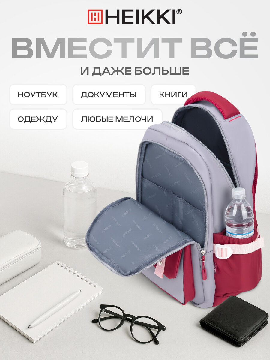 Рюкзак HEIKKI школьный городской для подростков для ноутбука - фото 3