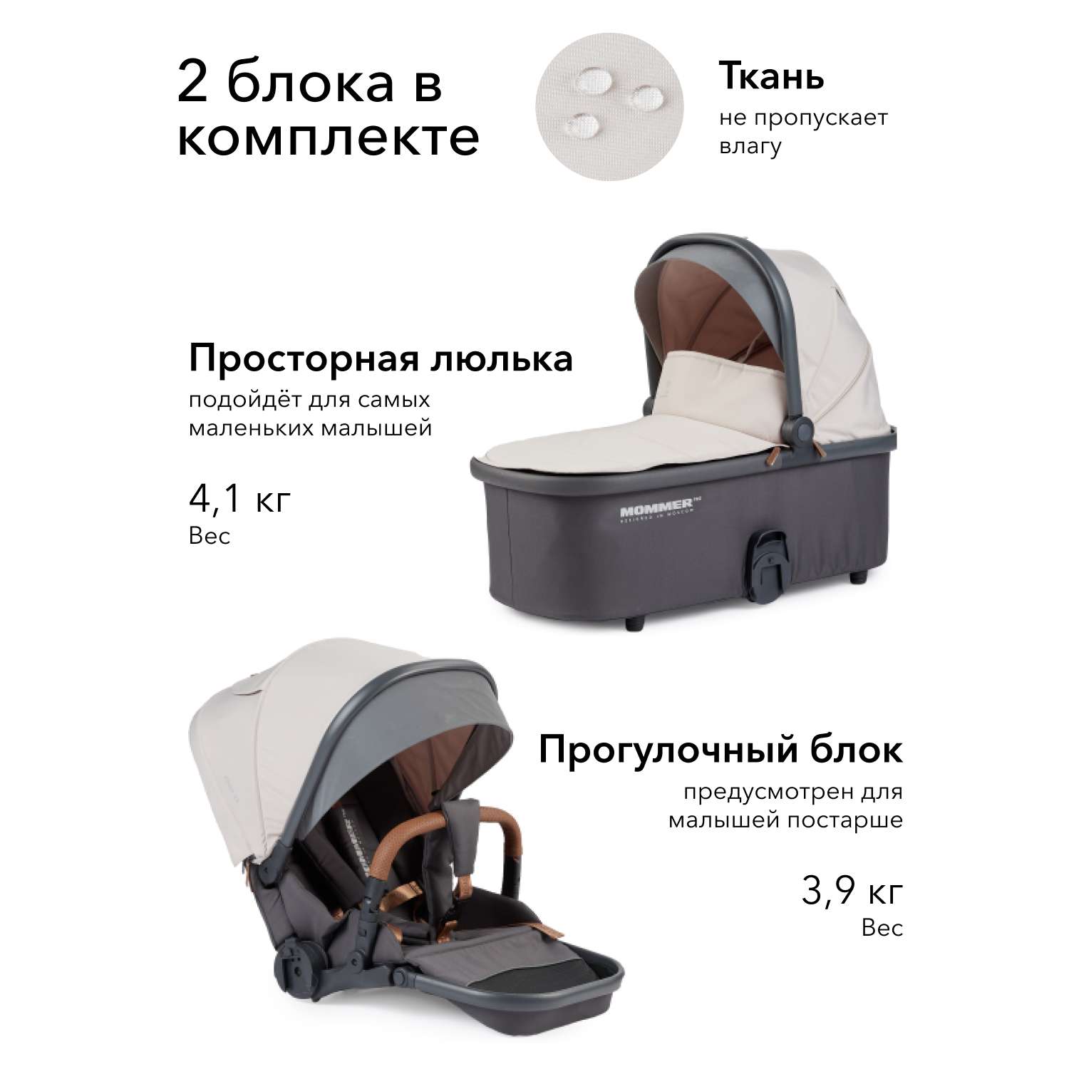 Коляска 2в1 Happy Baby Mommer Pro - фото 3