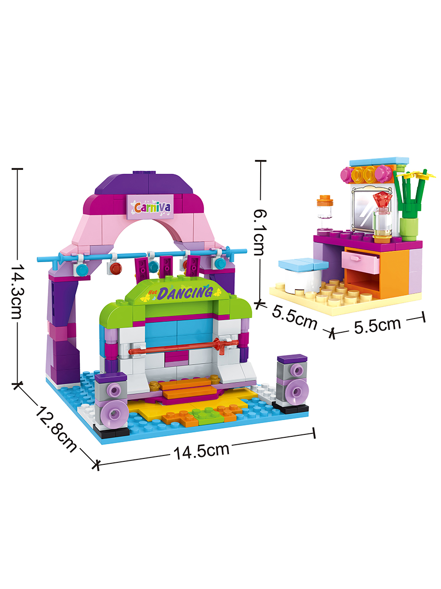 Конструктор KEYIXING Розовая мечта 243 дет. - фото 2