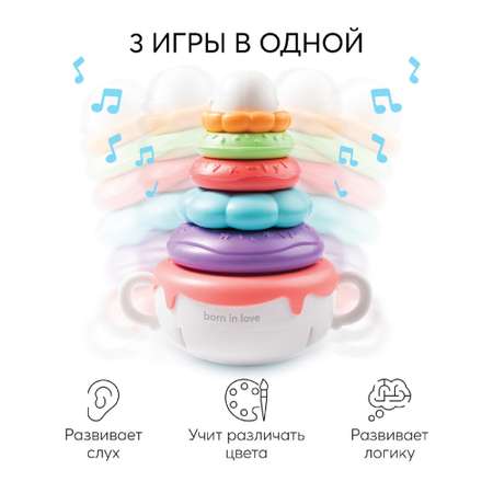 Игрушка Happy Baby пирамидка
