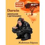 Фигурка DARWIN Животные Шимпанзе с детенышем