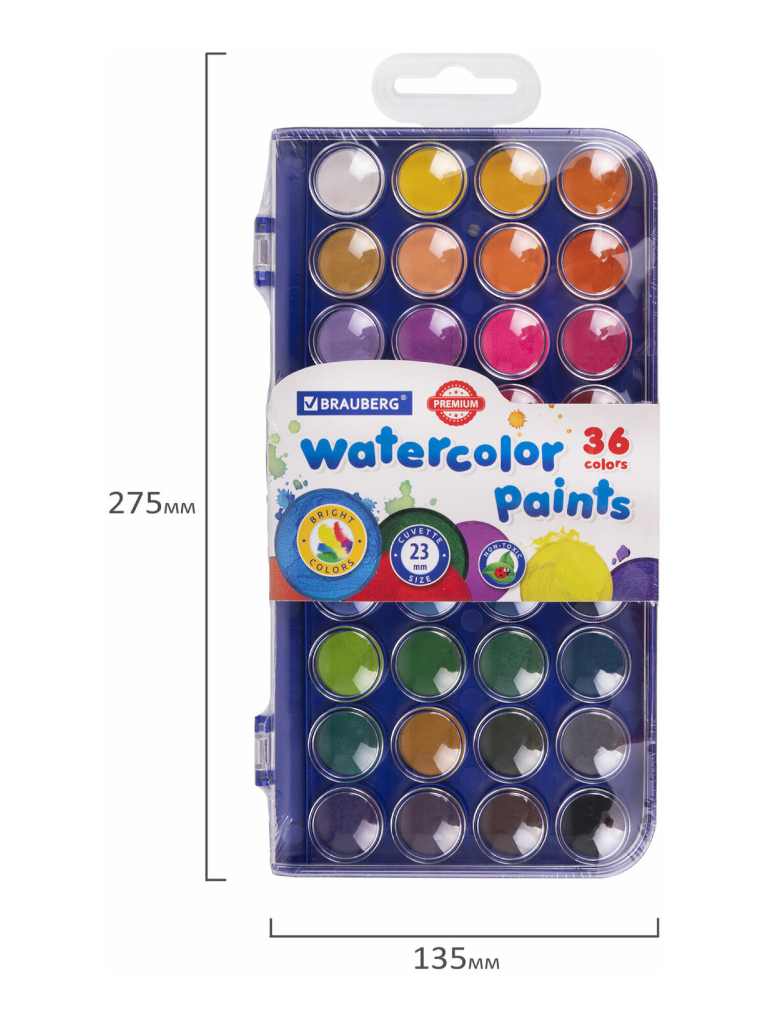 Краски акварель Brauberg 6 цв. - фото 9