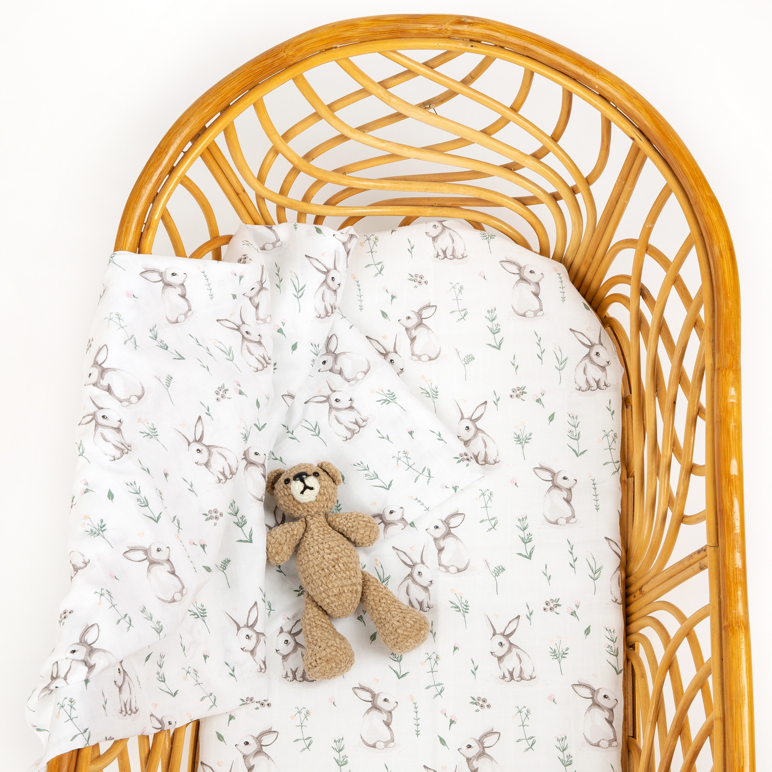 Пелёнка inlovery муслин 130x90 см 2 шт. - фото 18